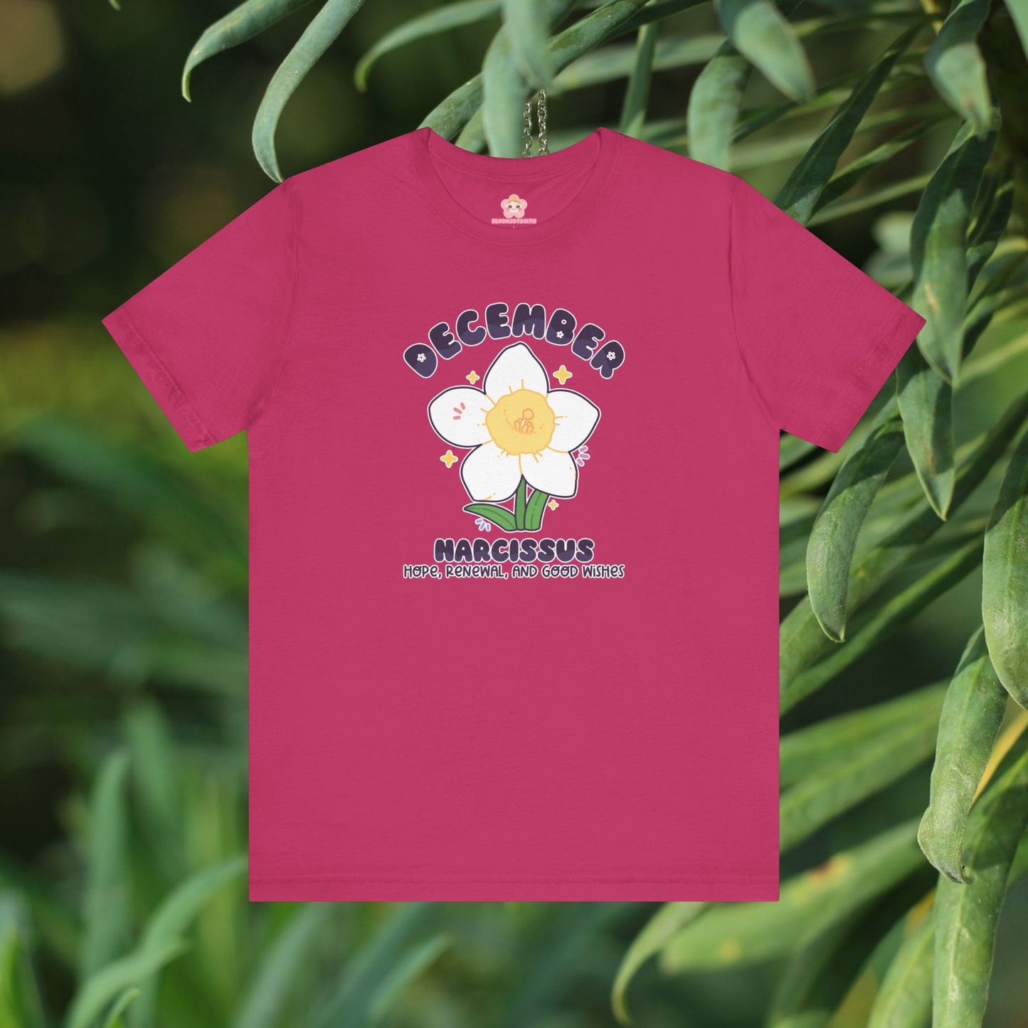 December Birth Flower T-Shirt | Narcissus | Unique Birthday Gifts for Her | BloomsByBirth Floral Tees