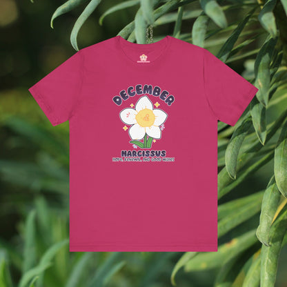 December Birth Flower T-Shirt | Narcissus | Unique Birthday Gifts for Her | BloomsByBirth Floral Tees
