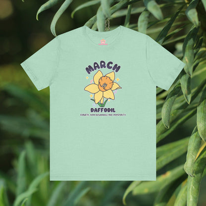 March Birth Flower T-Shirt | Daffodil | Unique Birthday Gifts for Her | BloomsByBirth Floral Tees