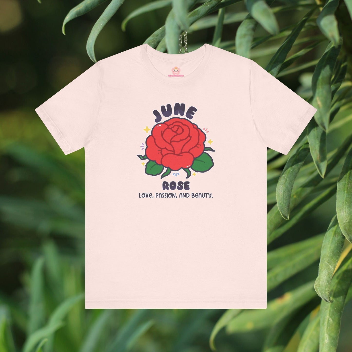 June Birth Flower T-Shirt | Rose | Unique Birthday Gifts for Her | BloomsByBirth Floral Tees