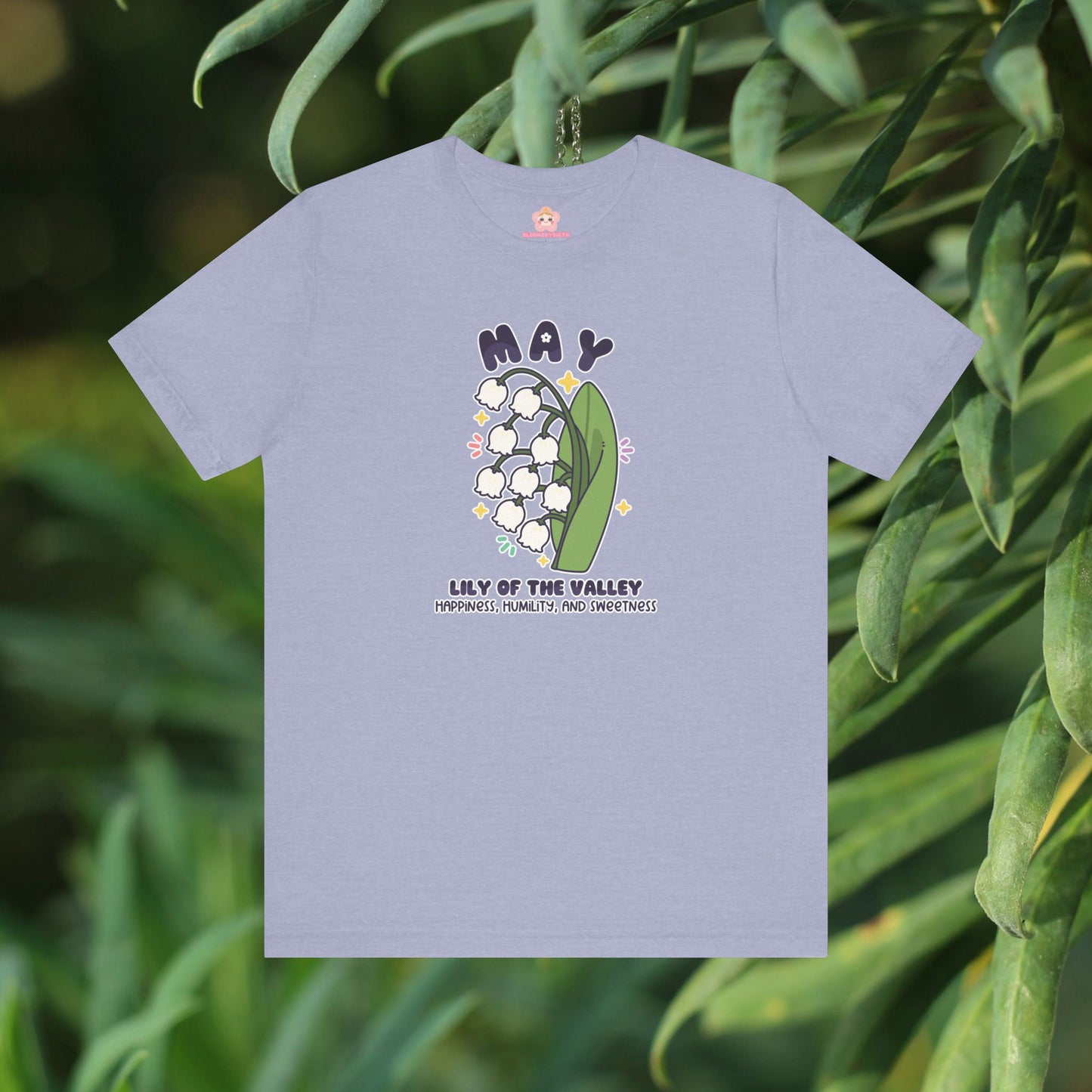 May Birth Flower T-Shirt | Lily Of The Valley | Unique Birthday Gifts for Her | BloomsByBirth Floral Tees