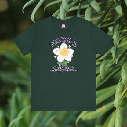 December Birth Flower T-Shirt | Narcissus | Unique Birthday Gifts for Her | BloomsByBirth Floral Tees