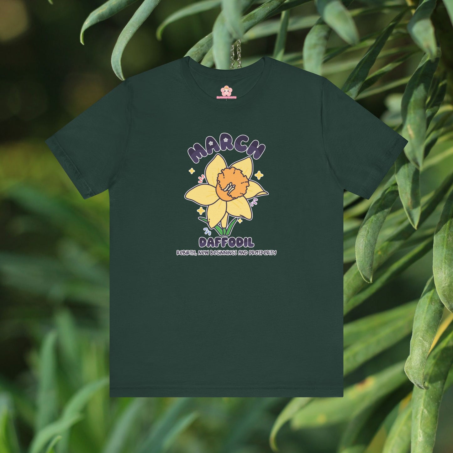 March Birth Flower T-Shirt | Daffodil | Unique Birthday Gifts for Her | BloomsByBirth Floral Tees