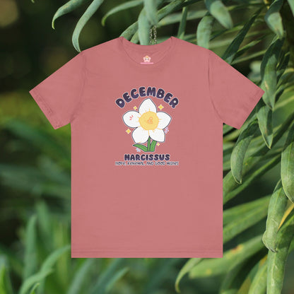 December Birth Flower T-Shirt | Narcissus | Unique Birthday Gifts for Her | BloomsByBirth Floral Tees