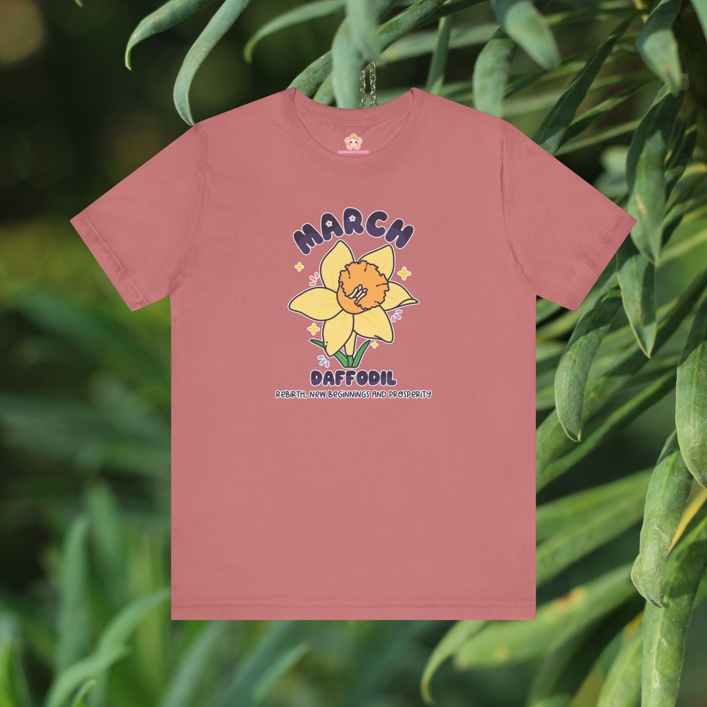 March Birth Flower T-Shirt | Daffodil | Unique Birthday Gifts for Her | BloomsByBirth Floral Tees