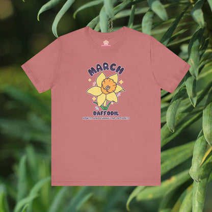 March Birth Flower T-Shirt | Daffodil | Unique Birthday Gifts for Her | BloomsByBirth Floral Tees