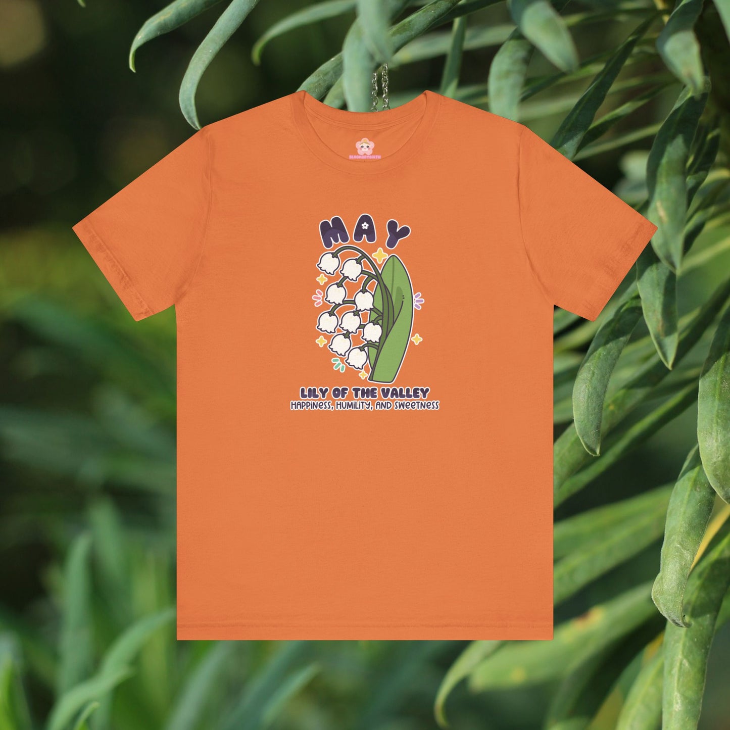 May Birth Flower T-Shirt | Lily Of The Valley | Unique Birthday Gifts for Her | BloomsByBirth Floral Tees