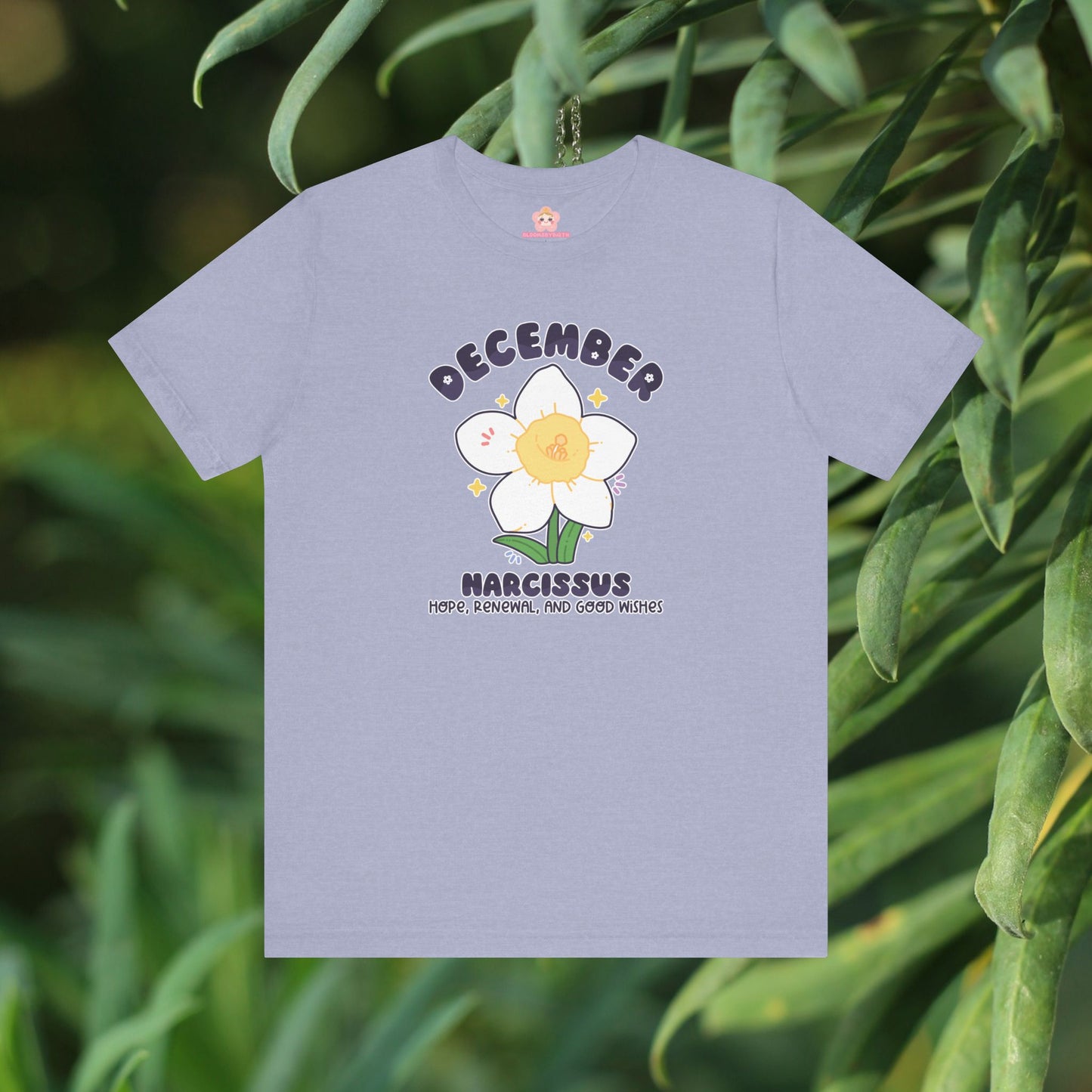 December Birth Flower T-Shirt | Narcissus | Unique Birthday Gifts for Her | BloomsByBirth Floral Tees