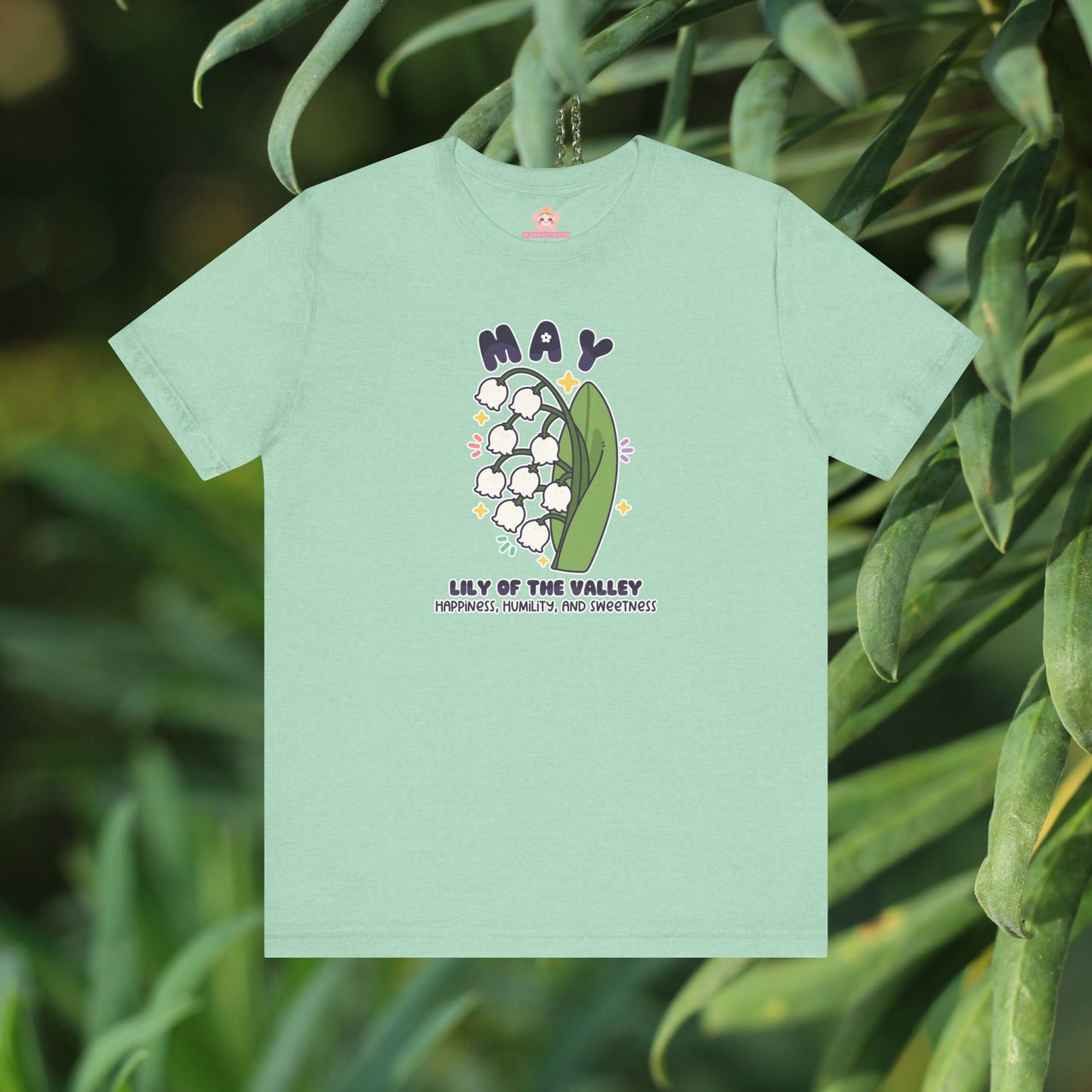 May Birth Flower T-Shirt | Lily Of The Valley | Unique Birthday Gifts for Her | BloomsByBirth Floral Tees