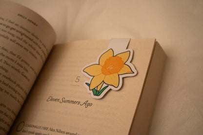 March Birth Flower Magnetic Bookmark - Daffodil Design - Spring Inspired Bookmark