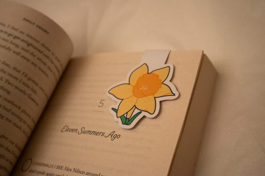 March Birth Flower Magnetic Bookmark - Daffodil Design - Spring Inspired Bookmark
